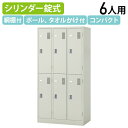 【法人宛限定】【国内メーカー品】ナイキ 6人用スチールロッカー W900 D515 H1790 オフィスロッカー 一人用 オフィス収納家具 スチール製 NAIK...