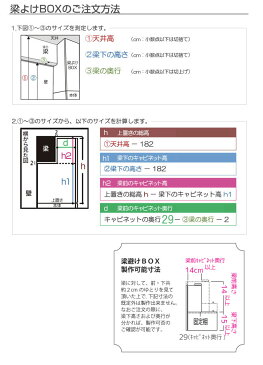 壁面収納家具CG 梁避けボックス-幅140 HB140-H36-59【受注生産品】【代引不可】