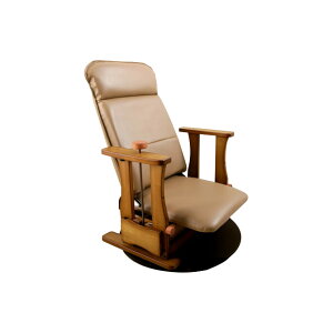 日本製木製座椅子 ロータイプDX 座面回転 肘掛け付 立上りサポート座面下にバネの力 脚、腰、膝の負担軽減 起立補助椅子 体重45-65kgの方に 背部4段階リクライニング 座いす 座イス 肘付き リフトアップチェア 昇降椅子 立ち上がりや座る時の負担を軽減 送料無料
