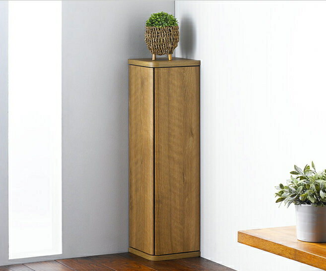 コーナーラック トイレラック 木製 シンプル ナチュラル おしゃれ 玄関ラック コーナー収納 木目調 角..