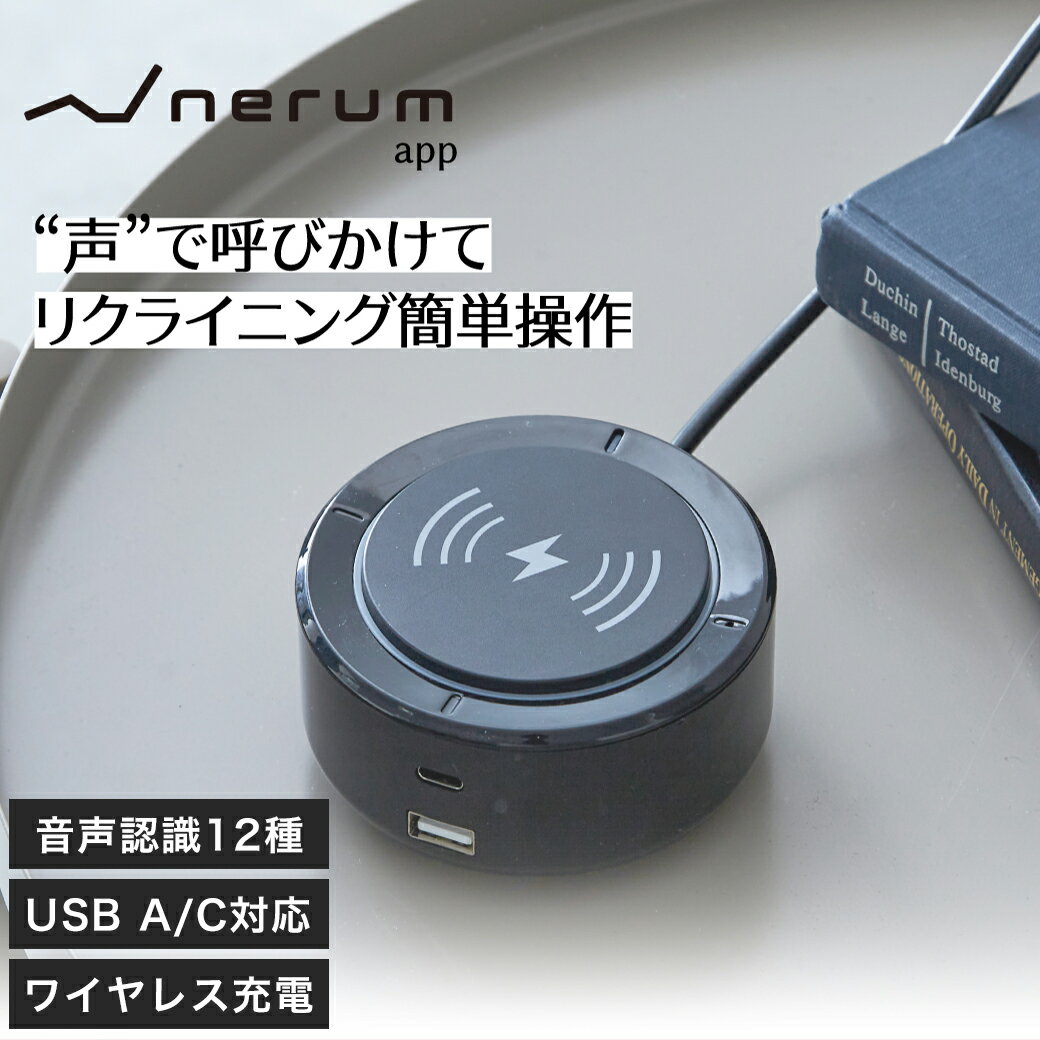 ネルムオプション 音声センサー(単品) ※対象製品を必ずご確認ください。 アジャスタブルベッド用オプション　nerum 12の音声パターン対応　電動ベッド　リクライニング簡単音声操作 ワイヤレス充電　TypeC TypeA タイプC　タイプAポート搭載