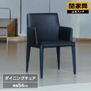 【18日はP5倍】【関家具公式】ダイニングチェア 一脚 肘付き ダイニング椅子 チェアー ブラック おしゃれ モダン シンプル 食卓椅子 ホテルライク ペン D...