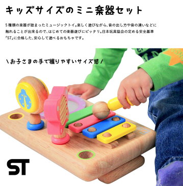 【割引クーポン配布中】ラッピング無料【STマーク認定】Edute baby&kids FIRST MUSIC SET トイ 楽器 おもちゃ 知育 手遊び 木製 木のおもちゃ 人気 1歳6ヶ月 2歳 ベビー 子供 木製おもちゃ 出産祝い 誕生日 知育玩具