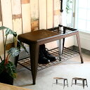 【ポイント5倍!5日23:59まで】【完成品/座面耐荷重80kg】アンブレラスタンドベンチ 2色対応 傘立て 玄関収納 シューズラック 無垢材 スチール イス ...