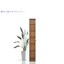 ＼お買い物マラソン期間中ポイント5倍／ チェスト 隙間 収納 リビングチェスト 幅20cm 高さ120cm 木目調 パイン 無垢 6段 6杯 ウォールナット調 引き出し レール シンプル ブラウン スリムタイプ 完成品 シリーズ 整理ダンス モダン 北欧 大川家具 日本製