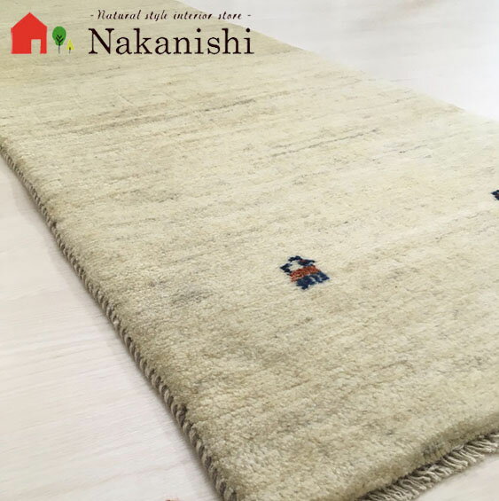 【ギャッベ ランナー 約70×252cm わたあめ】GABBEH ギャッベ(ギャベ)・イラン製・ロング・ランナー・キッチンマット・絨毯(じゅうたん)・カーペット・ラグ・ナチュラル系