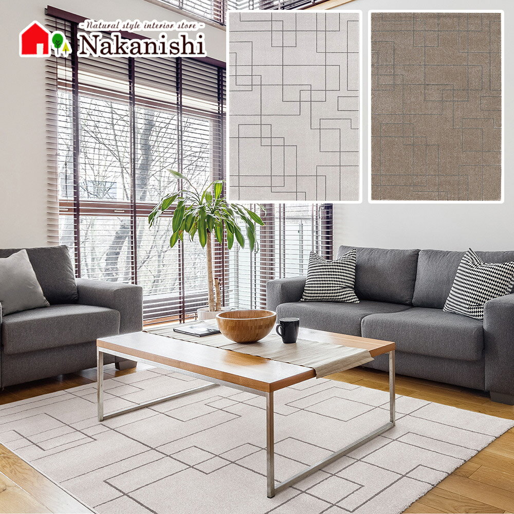 楽天市場】おしゃれ ラグマット ボーダー柄 ラグ 133×195cm