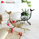 【フラワーベース 小物入れ 鳥 ゴールド 2209IFH001 ブラック 2209IFH002】【かわ畑】
