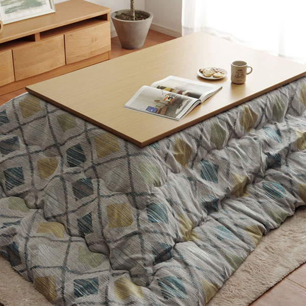 【5と0のつく日限定!最大5000円OFFクーポン配布中】こたつ布団 薄掛け単品200cm×250cm「長方形 105〜120cm」用※代引き不可 こたつ 国産 日本製 掛け布団 薄掛け 節電 エコ おしゃれ 和風 洋風 保温 軽量 コンパクト [3]