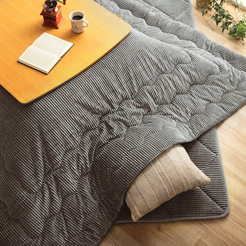 【6/3〜6/5は全品送料無料!】こたつ布団 薄掛け単品 205cm×245cm「長方形 120cm」用※代引き不可 こたつ 掛け布団 薄掛け 節電 エコ おしゃれ ナチュラル かわいい 北欧 洋風 コーデュロイ 保温 断熱 四角 [3]