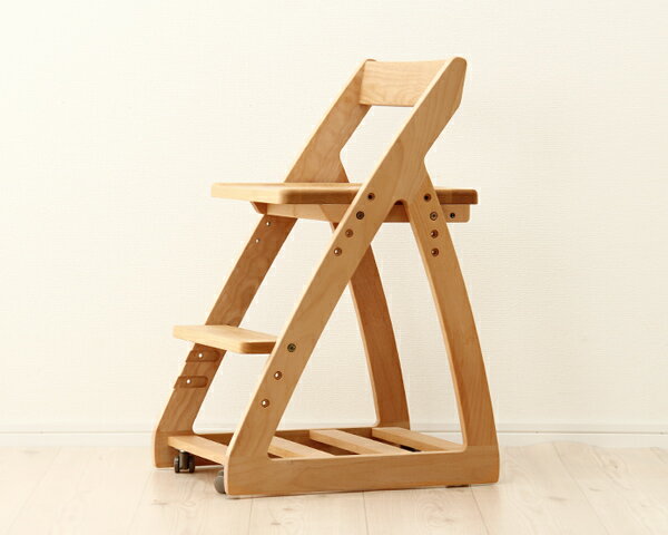 【杉工場】【レオ】 木製上下可動椅子(板座) 学習椅子 学習チェア おすすめ リビング学習※代引き不可 スタディコーナー キッズチェア 学習チェアー 学習イス 木製チェア 学習いす 勉強イス デスクチェア おしゃれ シンプル 高さ調節 国産 日本製 オンライン学習 [3]