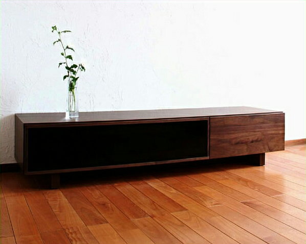 木目とガラスの対比が際立つテレビ台・テレビボード（幅160cm）【テレビスタンド】【AV収納】 tvボード..