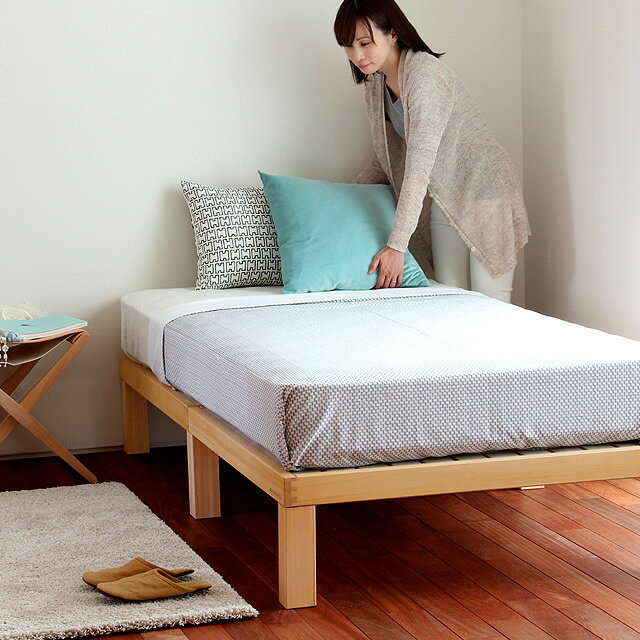 あ！かる〜い！高級桐材使用、組み立て簡単シンプルなすのこベッドシングルベッド　フレームのみホームカミング　Homecoming　NB01 国産 シンプル シングル すのこ シングルベット 日本製 ベッドフレーム 高さ 調節 頑丈