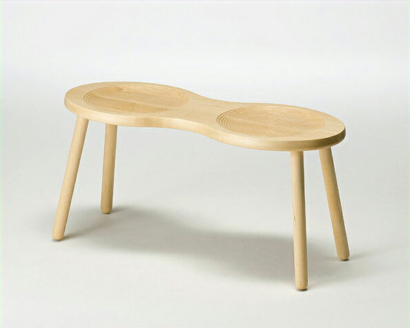 ひとりで、ふたりでほっと一息ピーナッツ型スツール※代引き不可 ナチュラル 北欧 シンプル 日本製 国産..