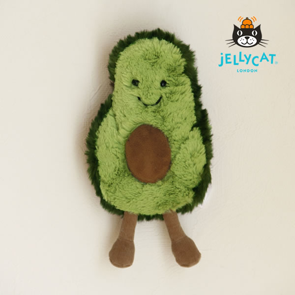 【期間限定値下げセール実施中！6/11 9:59まで】JELLYCAT（ジェリーキャット）Amuseable Avocado Small（アミューズブル アボカド スモール）ぬいぐるみ 人形 アボガドヌイグルミ 果物 フルーツ 野菜 かわいい おしゃれ オシャレ 手洗い可能 ウォッシャブ