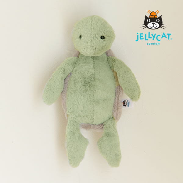 【最大3000円OFFクーポン！12/27（10:00）〜1/9（9:59）まで】JELLYCAT（ジェリーキャット）Bashful Turtle Medium（バシュフル タートル ミディアム）ぬいぐるみ 人形 カメ かめ 亀ヌイグルミ かわいい おしゃれ オシャレ 手洗い可能 ウォッシャブル ギフ