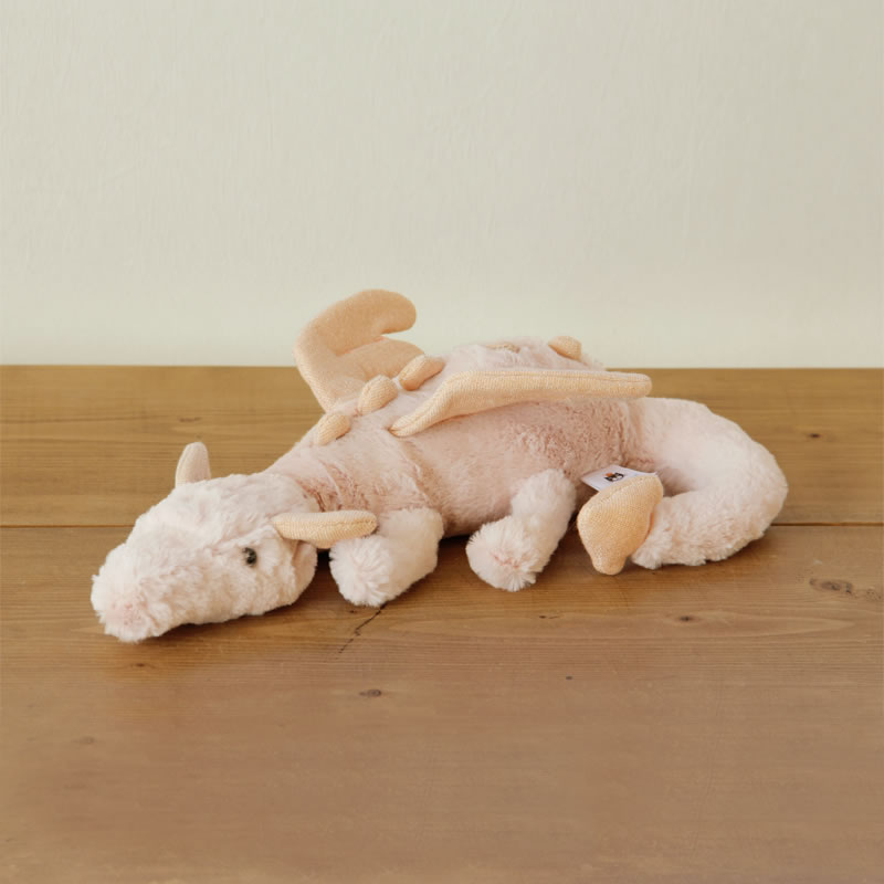 JELLYCAT（ジェリーキャット）Rose Dragon Little（ローズ ドラゴン リトル）ぬいぐるみ 人形 龍 竜 クリスマス クリスマスプレゼント ヌイグルミ 伝説 メルヘン かわいい おしゃれ オシャレ 手洗い可能 ウォッシャブル ギフト 贈り物 プレゼント 上品 上質 - Image 2