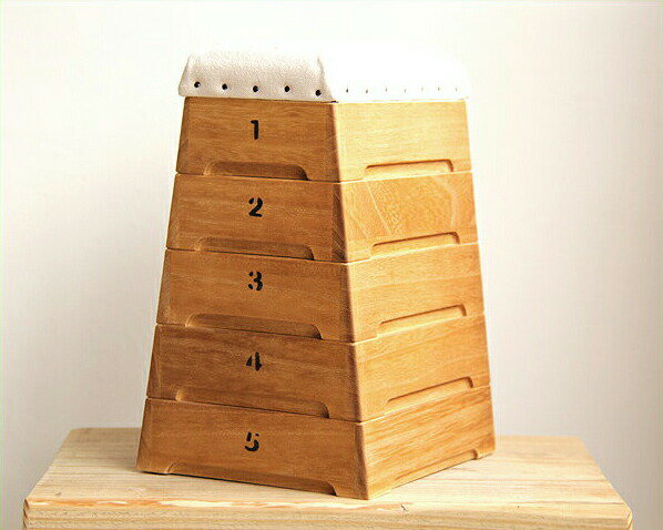 【5と0のつく日限定!最大5000円OFFクーポン配布中】ミニ跳び箱小物入れ 裁縫箱 (5段) トビコバコ (TOBIcoBACO) ラフィキ クリスマス クリ...