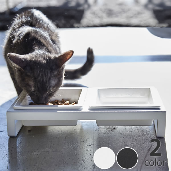 山崎実業(ヤマザキジツギョウ)ペットフードボウルスタンドセット tower(タワー)ペット用品 給水器 給餌器 食器 食器台 テーブル クリスマス クリスマスプ...