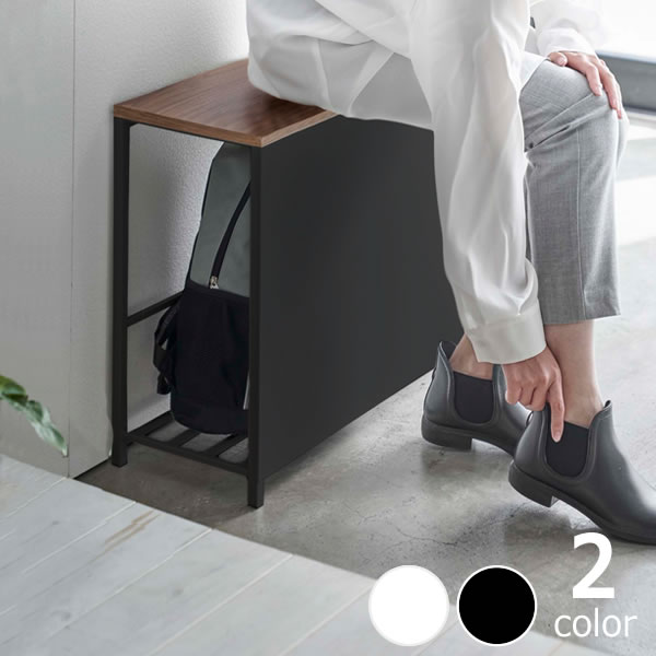 山崎実業(ヤマザキジツギョウ)収納付き玄関ベンチ tower(タワー)※代引き不可 雑貨 玄関 玄関ベンチ 収納付き シンプル
