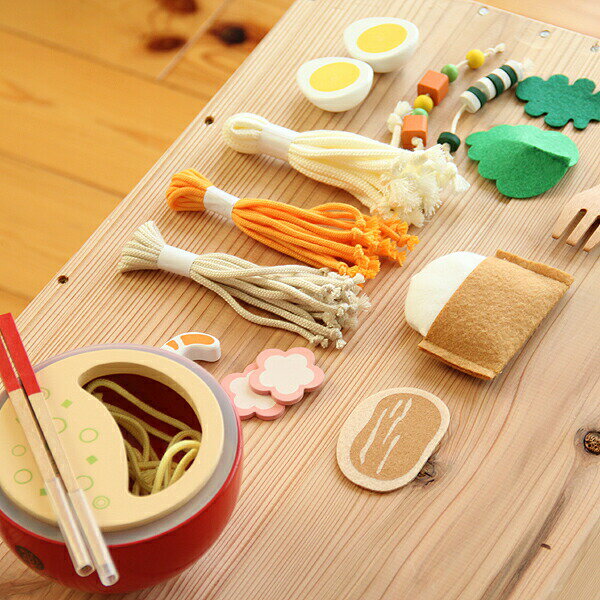 【5と0のつく日限定!最大5000円OFFクーポン配布中】WOODY PUDDY(ウッディプッディ)はじめてのおままごと めん料理セット 男の子 女の子 クリス...