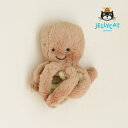 【最大3000円OFFクーポン！12/30（0:00）～1/9（9:59）まで】JELLYCAT（ジェリーキャット）Odell Octopus Baby（オデル オクトパス ベビー）※代引き・後払い不可ぬいぐるみ 人形 タコ たこヌイグルミ 海洋生物 かわいい おしゃれ オシャレ 手洗い可能