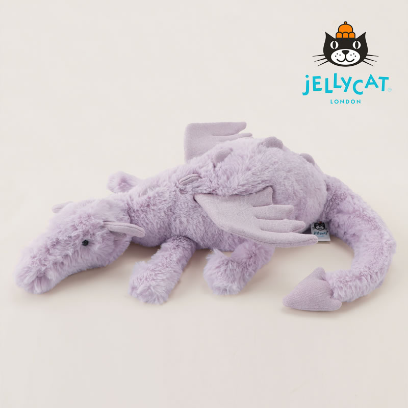 【期間限定値下げセール実施中！6/11 9:59まで】JELLYCAT（ジェリーキャット）Lavender Dragon Medium..