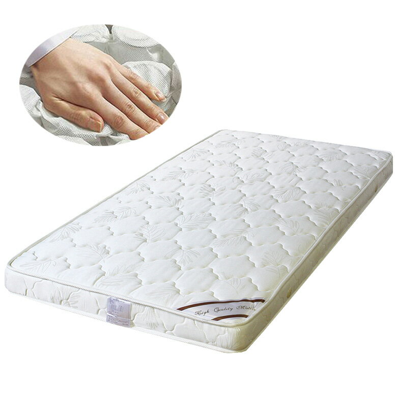 ＼ポイント2倍 10日1時59分迄!!／ マットレス シングルマット 薄型マットレス 薄型マット 厚み 13cm ポケットコイル チェストベッド用 用 布製 シンプル ベッド用 薄型 シングル ファブリック 寝具 ポリエステル アイボリー 白 ベッド 子ども 買い替えマット