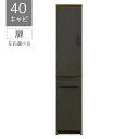 キッチンキャビネット キッチン収納 モダン スリム 棚板付き おしゃれ セラミック調 幅40 コンセント キャビネット 可動棚 蹴り込み式台輪 開き扉 扉収納 ...