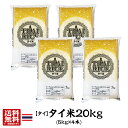 【送料無料】タイ産タイ米20kg（5kg×4本）【インディカ米】【長粒種】【ホワイトライス】【あす楽対応】