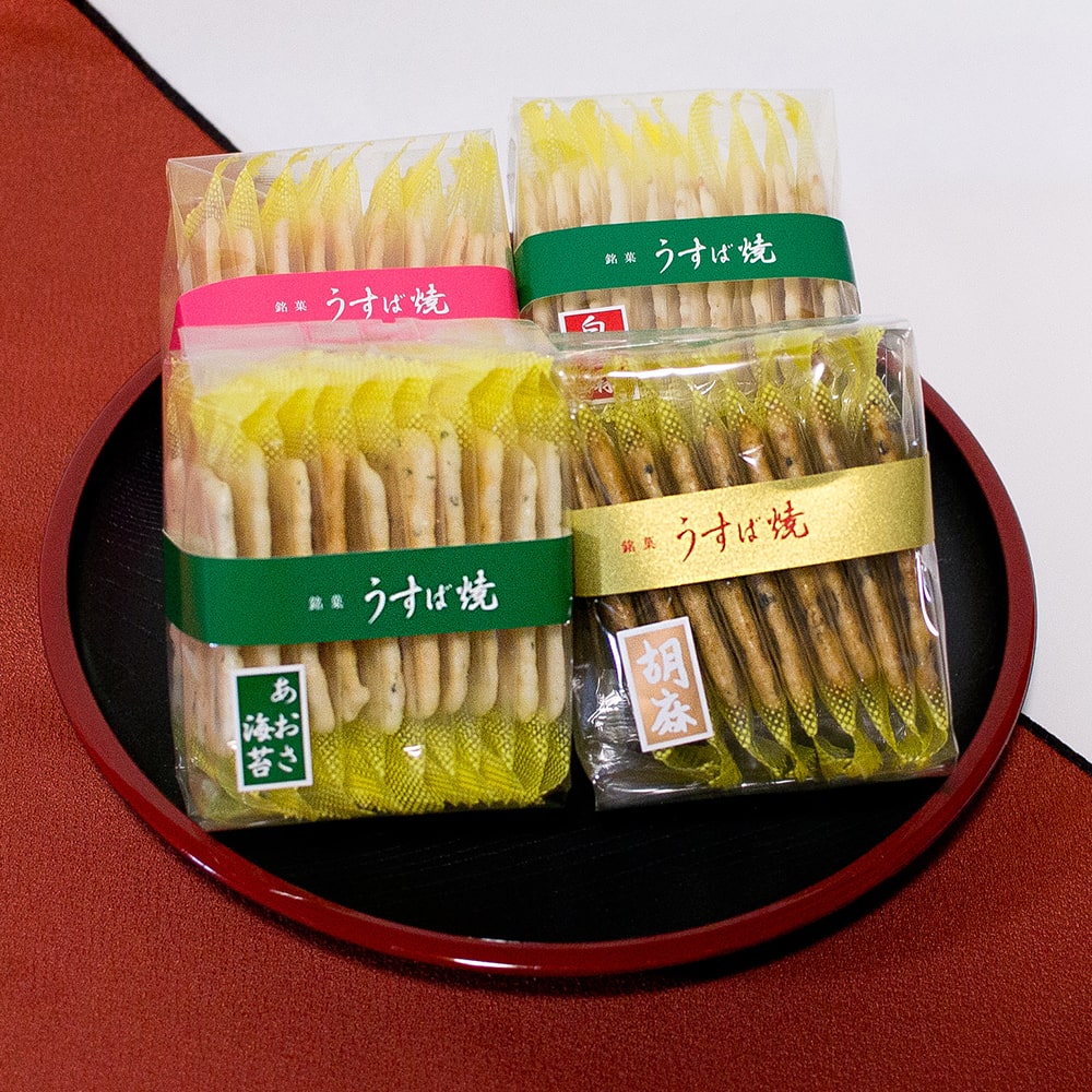 送料無料 秘書の手土産 46枚 個包装 贈答箱 うすば焼 6袋 詰め合わせ 贈答用 お煎餅 手土産 お土産 うす焼 薄焼きせんべい お礼 お煎餅 ギフト 東京 高級 おせんべい 和菓子 米菓 学校 卒業 職場 異動 引越し 挨拶 お菓子 お歳暮 敬老の日 チョコ以外 父の日 楽天SS kagurazakasenbei-10000072 神楽坂地蔵屋&ありおりはべり サンプル画像3