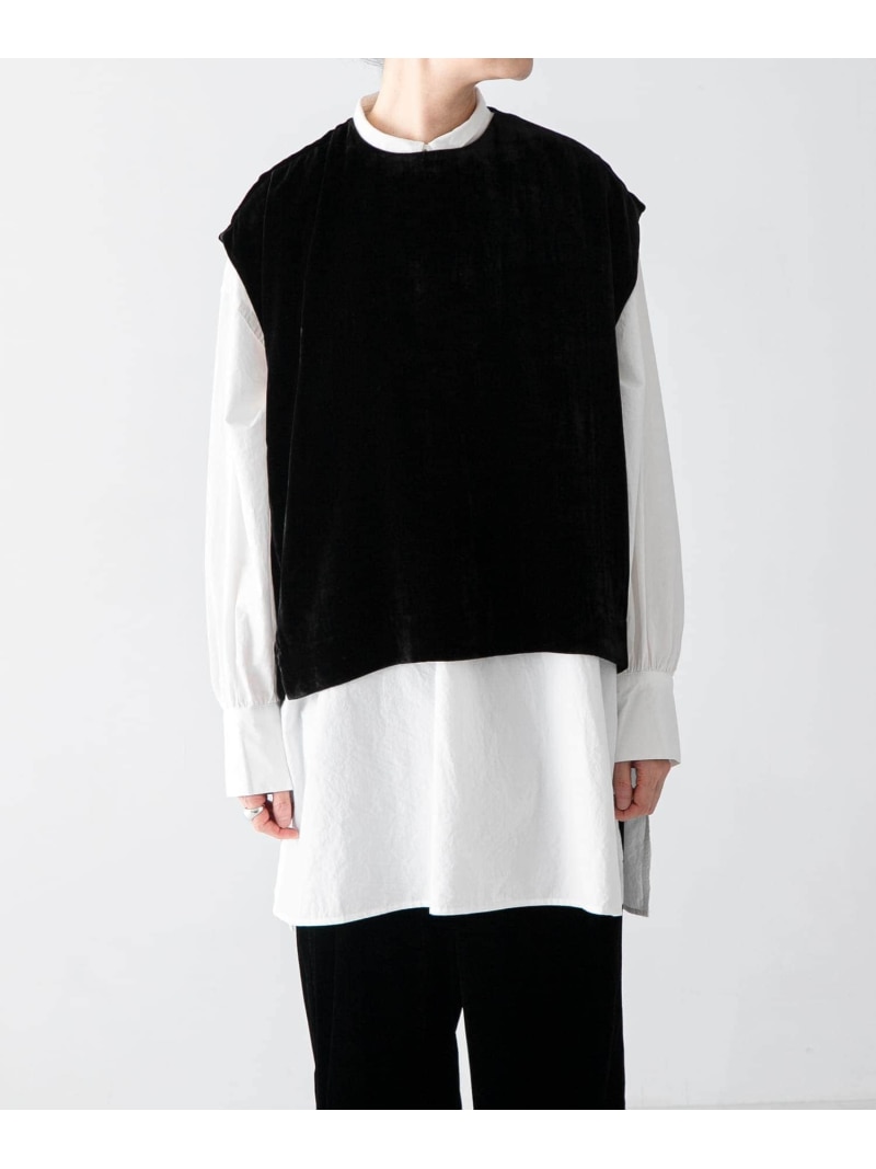 レーヨンシルクベルベットプルオーバー かぐれ カグレ トップス その他のトップス ブラック【先行予約】*【送料無料】[Rakuten Fashion]