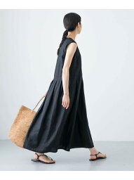 リネンタックワンピース かぐれ カグレ ワンピース・ドレス ワンピース ブラック ネイビー【送料無料】[Rakuten Fashion]