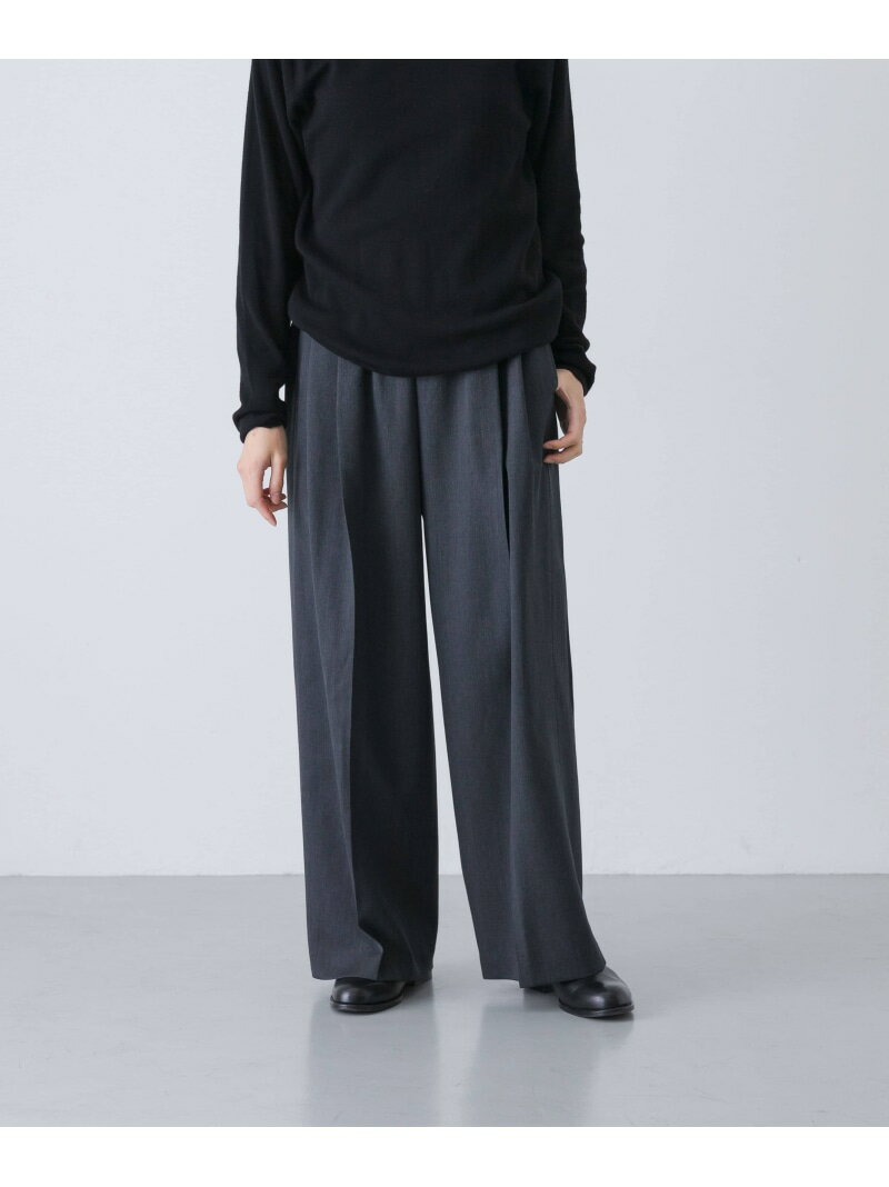 ウォッシャブルウールツイルパンツ かぐれ カグレ パンツ その他のパンツ ブラック ベージュ グレー【送料無料】[Rakuten Fashion]