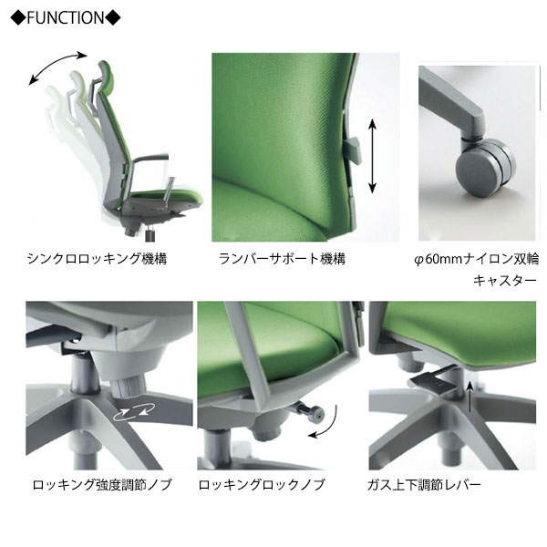 【法人送料無料】 【業務用】 オフィスチェア 会議用チェア パソコンチェア 事務椅子 デスクチェア ハイバック 肘なし ガス上下昇降 シンプル AC-0468 [2]