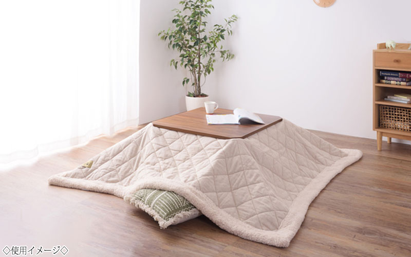 【送料無料】 こたつ布団 薄掛けコタツ布団 正方形 テーブルサイズ 幅80cm 奥行80cm 対応 ポリエステル AZ-0891 [2]