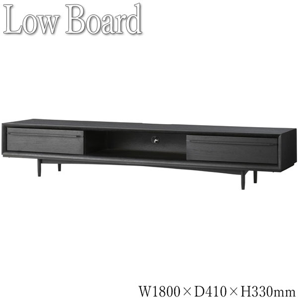 ローボード 棚 テレビ台 AVラック 幅180cm 天然木 オーク ナチュラル ブラウン ブラック AZ-0916