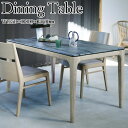 【送料無料】 ダイニングテーブル 4人用 食卓 机 リビングテーブル 角型 長方形 幅135cm 奥行80cm 大理石柄 ラミネート 木脚 ナチュラル グレージ...