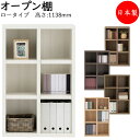 収納棚 ロータイプ シェルフ 壁面収納 本棚 書庫 ラック オープンラック システム収納 可動棚 木目調 リビング ダイニング 寝室 シンプル FM-0002