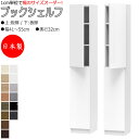 【室内搬入サービス付】 【日本製】 ブックシェルフ 本棚 書庫 書棚 ハイタイプ 上下 板扉 片開き 幅41~55cm 奥行32cm 壁面収納 国産 オーダーサイズ FZ-0418