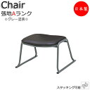 寺椅子 座イス スツール 御参りイス ローチェア スタッキングチェア 畳ずり付き スチール脚 グレー塗装 張地Aランク MT-0061