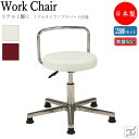 【数量限定】 2脚セット 万能スツール 作業用椅子 ワークチェア 丸椅子 ミドルタイプ 背付 アルミ脚 固定脚 プラパート仕様 MT-0351-gentei-2...
