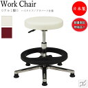 【数量限定】 万能スツール 作業用椅子 ワークチェア 丸椅子 ハイタイプ 背無 アルミ脚 固定脚 プラパート仕様 MT-0733-gentei