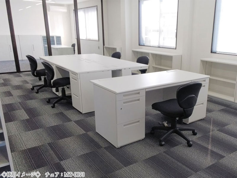 【法人送料無料】 【日本製/業務用】 デスクチェア 事務イス PCチェア 学習チェア ワークチェア ミドルタイプ 肘無 プラパート仕様 固定脚 ビニールレザー張り MT-1523P [3]