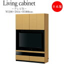 【送料無料】 テレビ台 TVラック TV台 AVラック 棚 収納ボックス 幅120cm 高さ180cm 棚ストッパー付 耐震ラッチ付 SR-0425