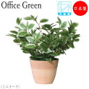 【法人送料無料】 【業務用】 フェイクグリーン 人工植物 グリーンポット ミニ鉢植え 高さ約36cm みどり 緑 リラックス ミニリーフ UT-0424