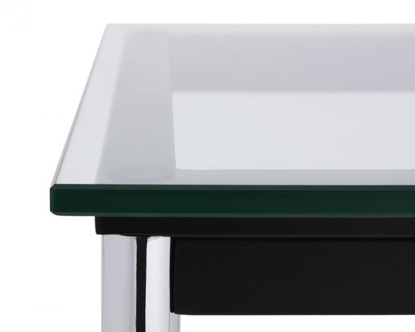 （ お買い物マラソン ）ローテーブル ミッドセンチュリー デザイナーズ 70 ガラス テーブル ル・コルビジェ 脚 スチール脚 ts -sss