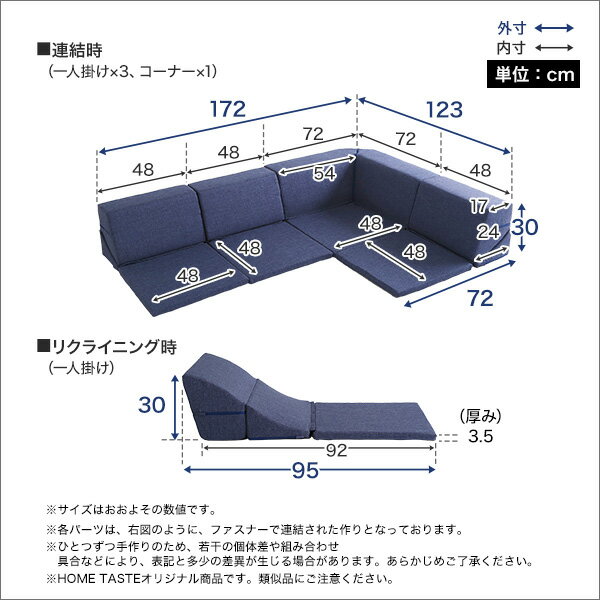 (SALE クーポンあり) 日本製 おすすめ 一人暮らし カウチ l字 こたつ用 北欧 背もたれ 脚 一人 組み合わせ自由 国産 フロアーソファ コーナー コーナーローソファ フロアタイプローソファso -sss