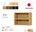 (お買い物マラソン)突っ張り棚(標準)幅30~44 奥40cm用 Type65 高さ72~81cm 日本製 オーダーラック ラックがサイズオーダーできる 収納 木製 コミック 大容量 省スペース・収納家具 本収納 オシャレ 2段 収納棚 本棚 カラーボックス 棚