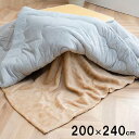 【P5倍/GW特別SALE】 こたつ布団用 中掛け毛布 約200×240cm おしゃれ 洗える 長方形 一人暮らし 新生活 「こたつ本体は非売品」